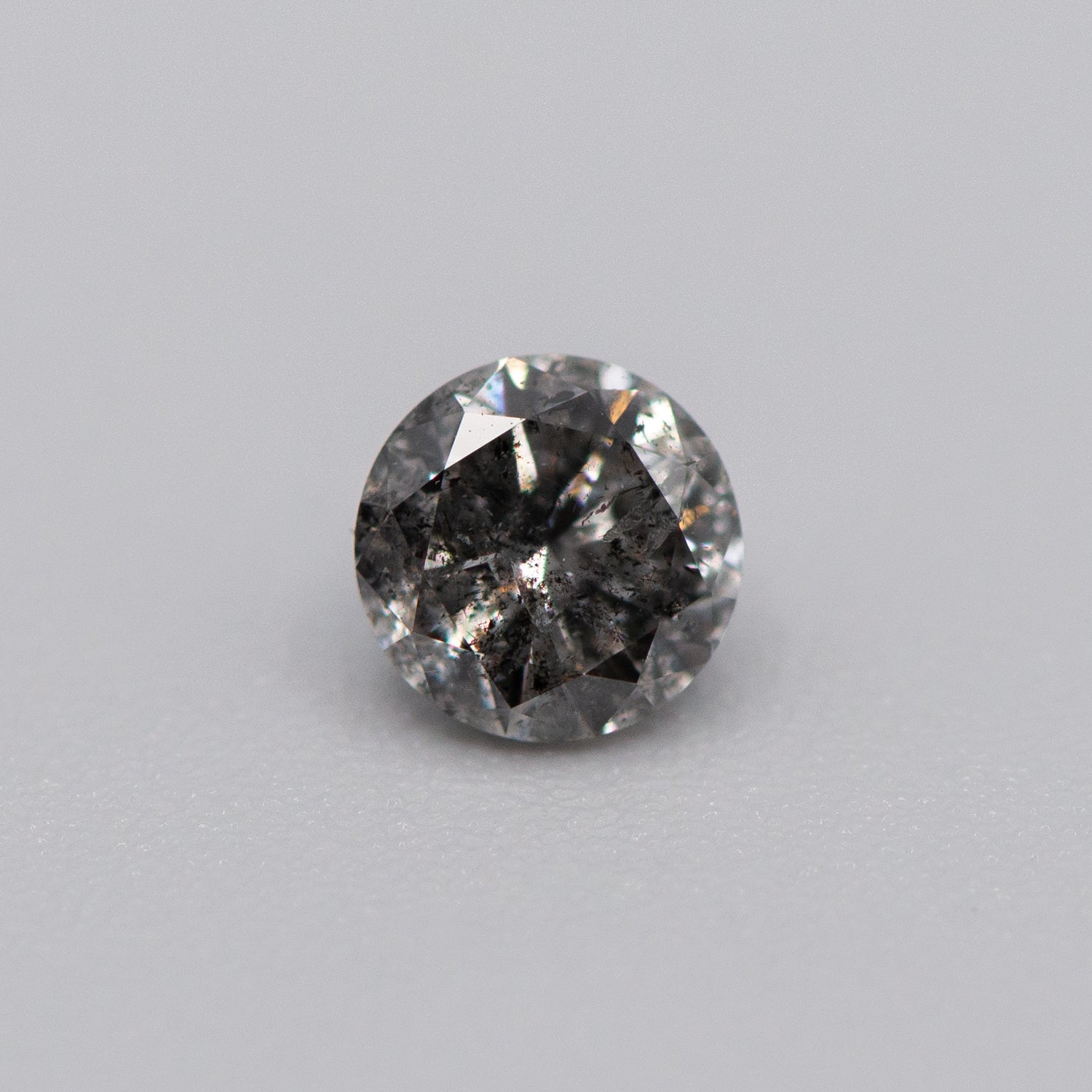 0.54ct Round Shaped Loose Salt & Pepper Diamond Malleable Jewellers