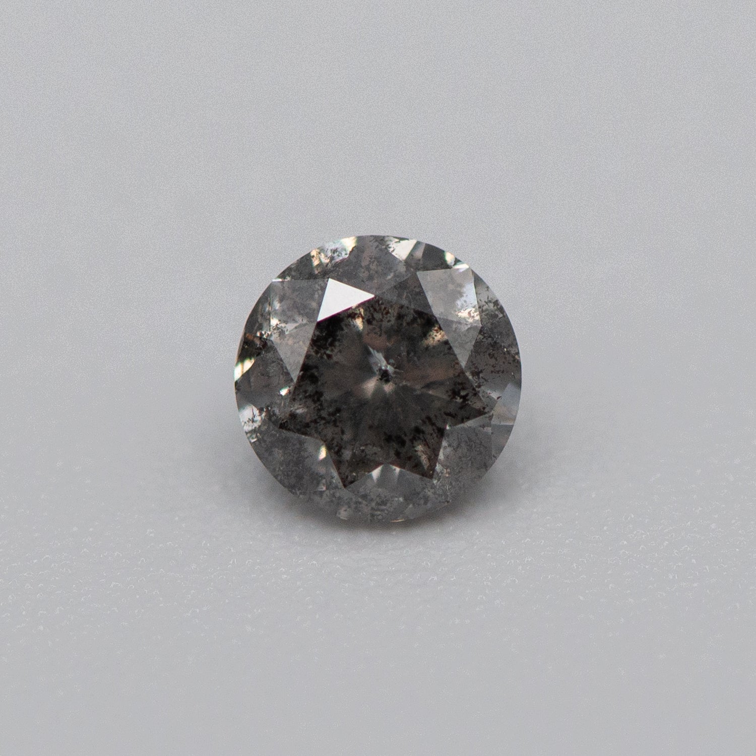 0.50ct Round Shaped Medium Grey Loose Salt & Pepper Diamond Malleable Jewellers