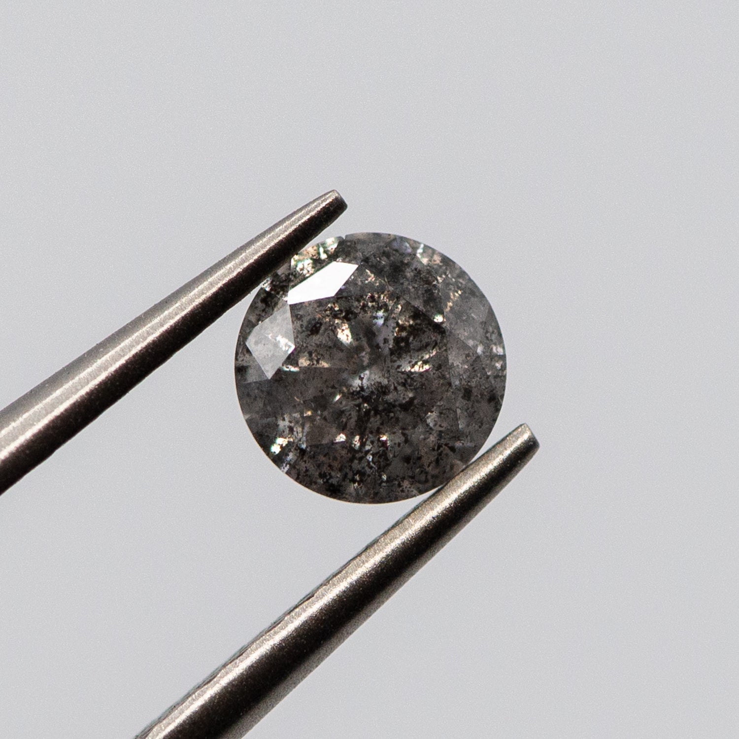 0.58ct Round Shaped Loose Salt & Pepper Diamond Malleable Jewellers