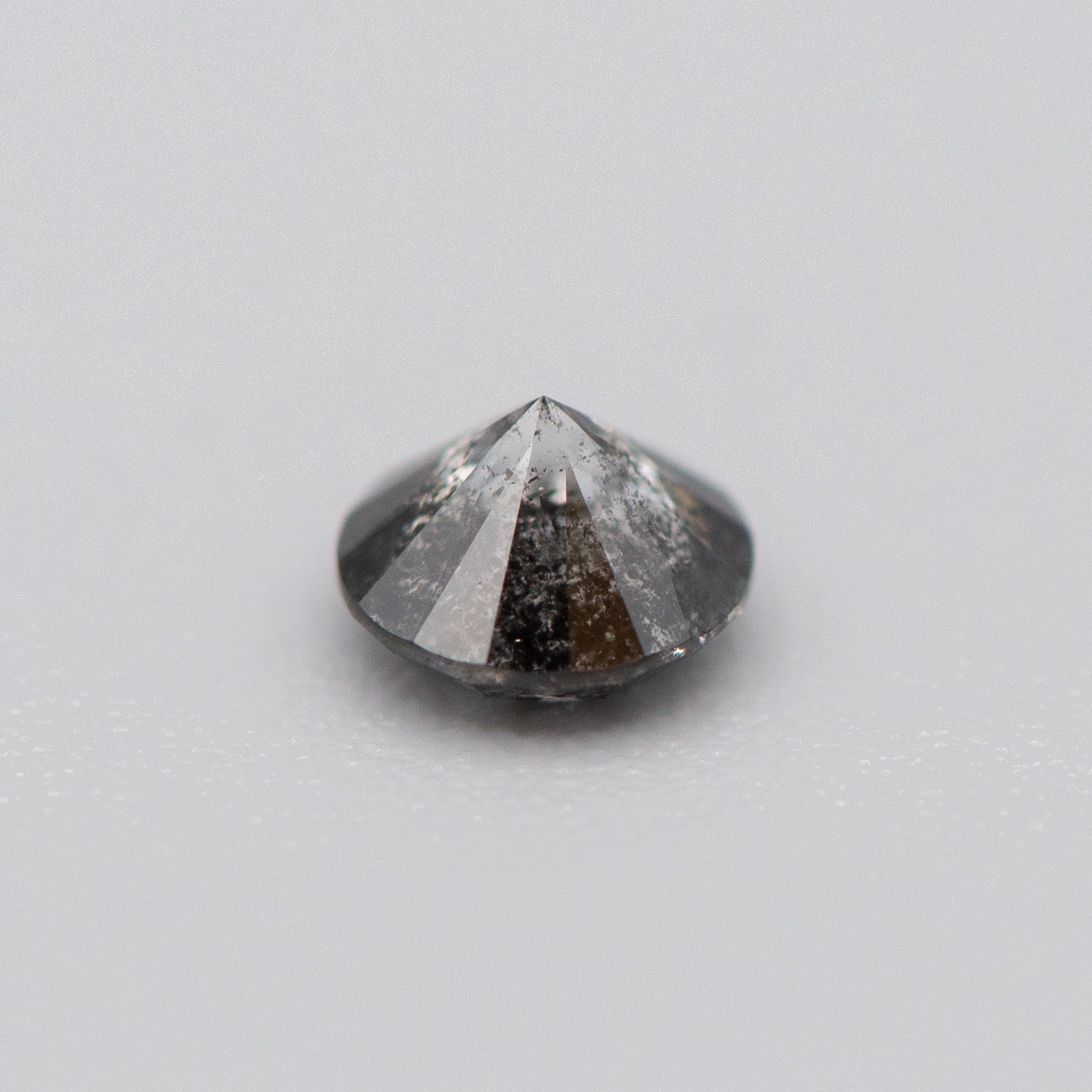 0.50ct Round Shaped Dark Grey Loose Salt & Pepper Diamond Malleable Jewellers