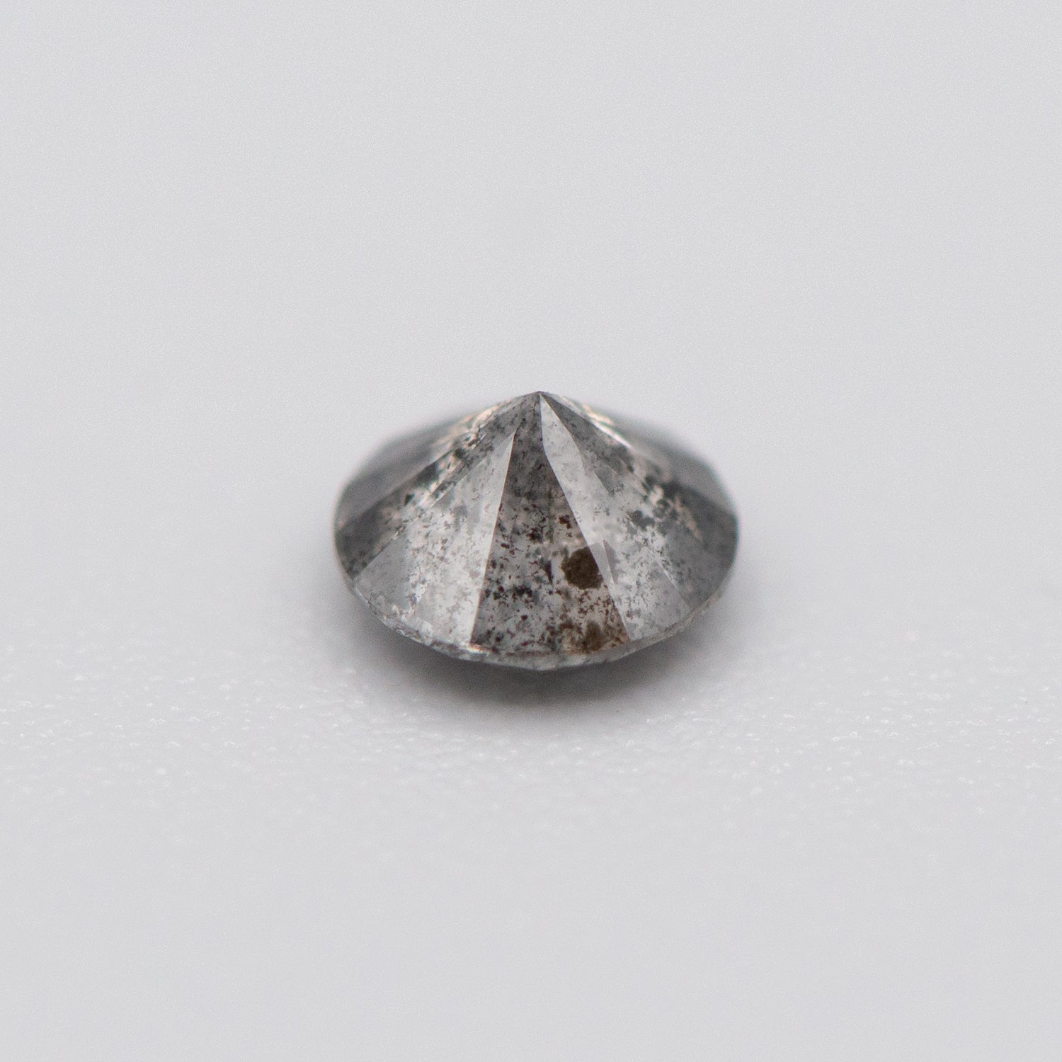 0.51ct Round Shaped Milky Grey Loose Salt & Pepper Diamond Malleable Jewellers