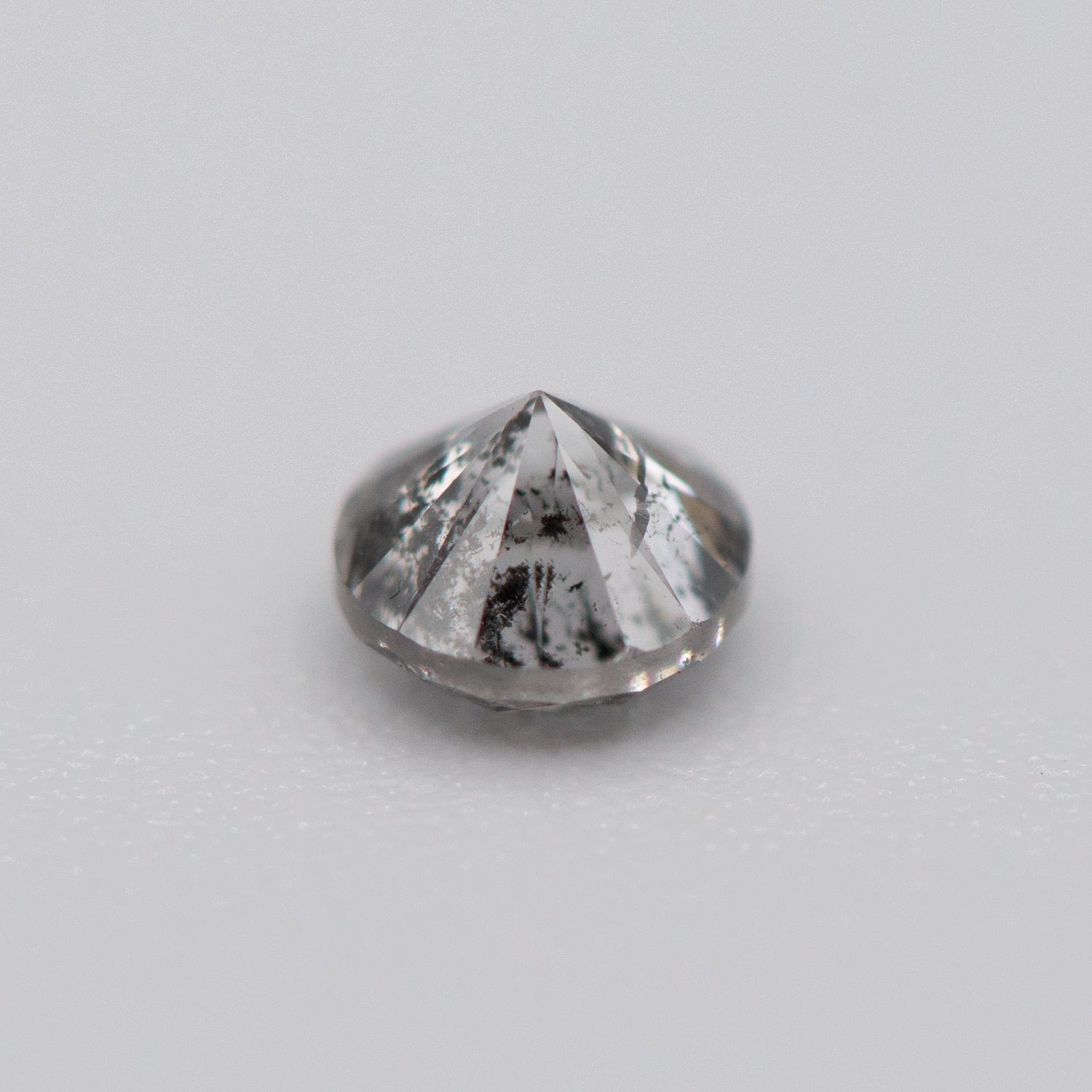 0.48ct Round Shaped Medium Grey Loose Salt & Pepper Diamond Malleable Jewellers