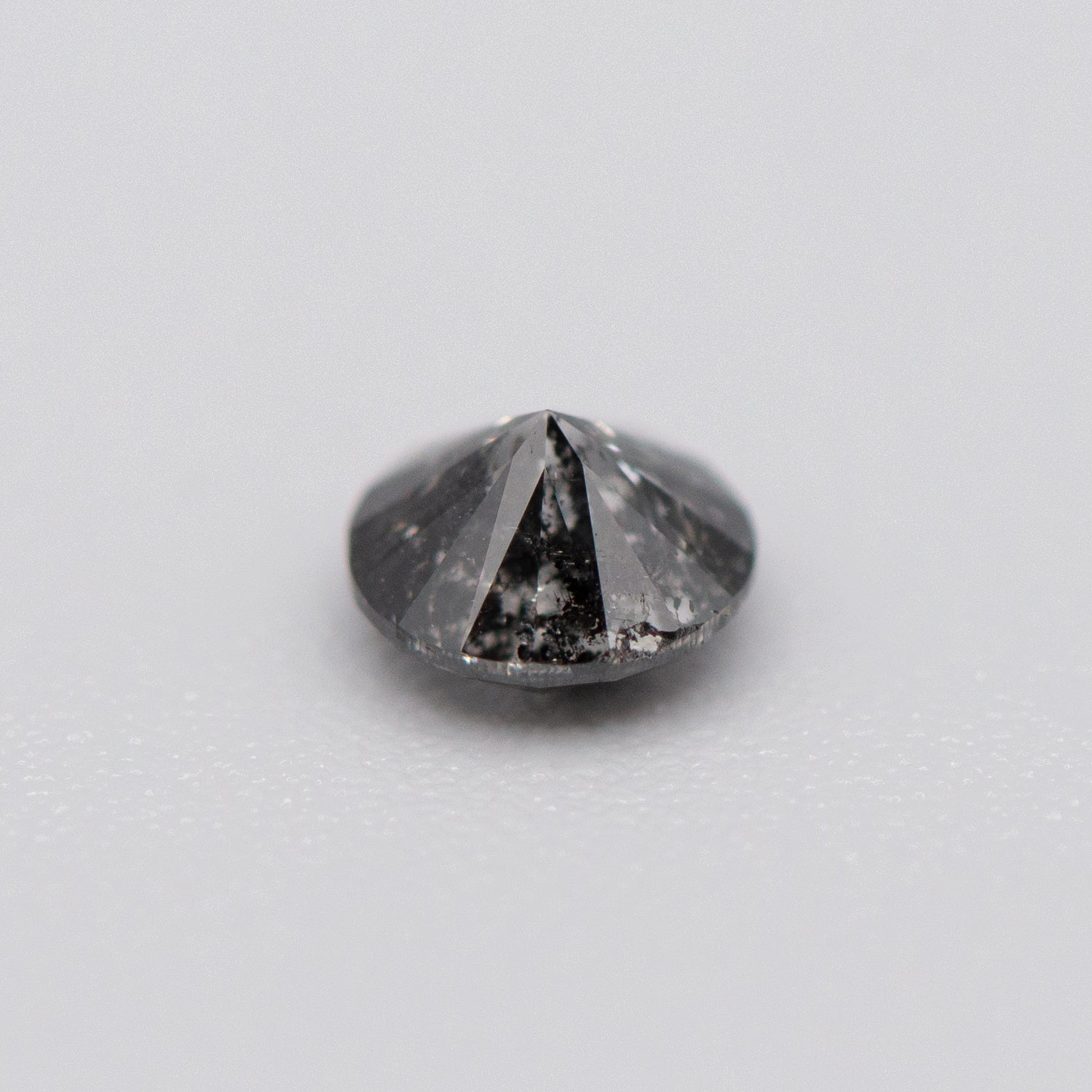 0.50ct Round Shaped Dark Grey Loose Salt & Pepper Diamond Malleable Jewellers