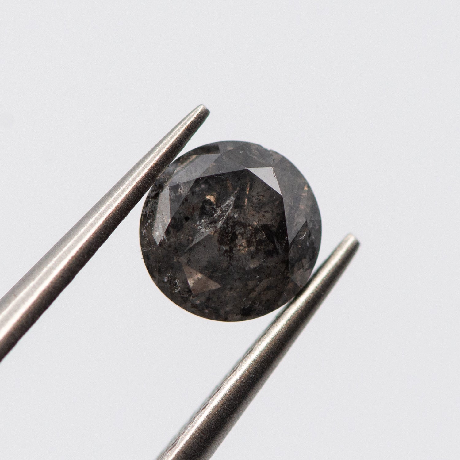1.03ct Round Shaped Loose Salt & Pepper Diamond Malleable Jewellers