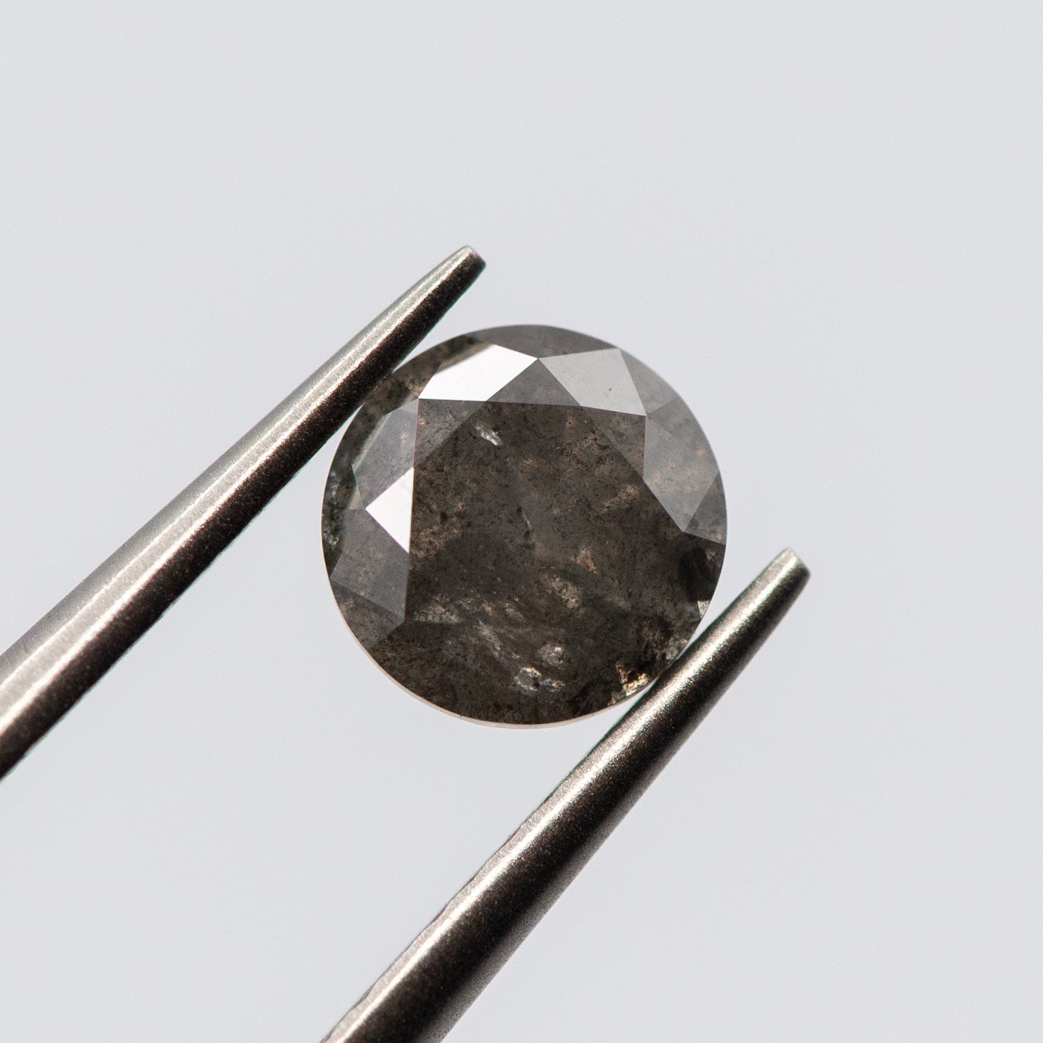 1.07ct Round Shaped Loose Salt & Pepper Diamond Malleable Jewellers
