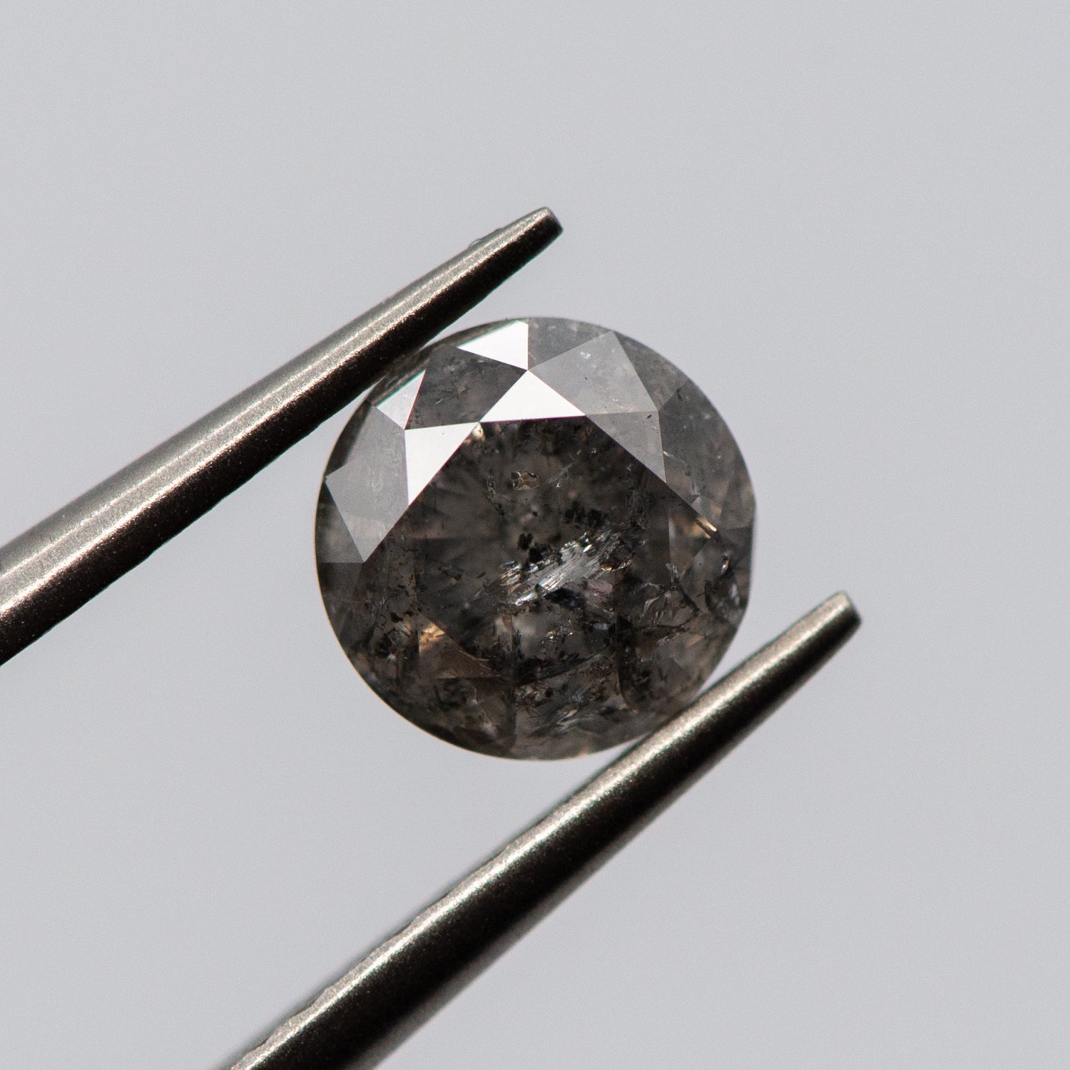 1.05ct Round Shaped Loose Salt & Pepper Diamond Malleable Jewellers