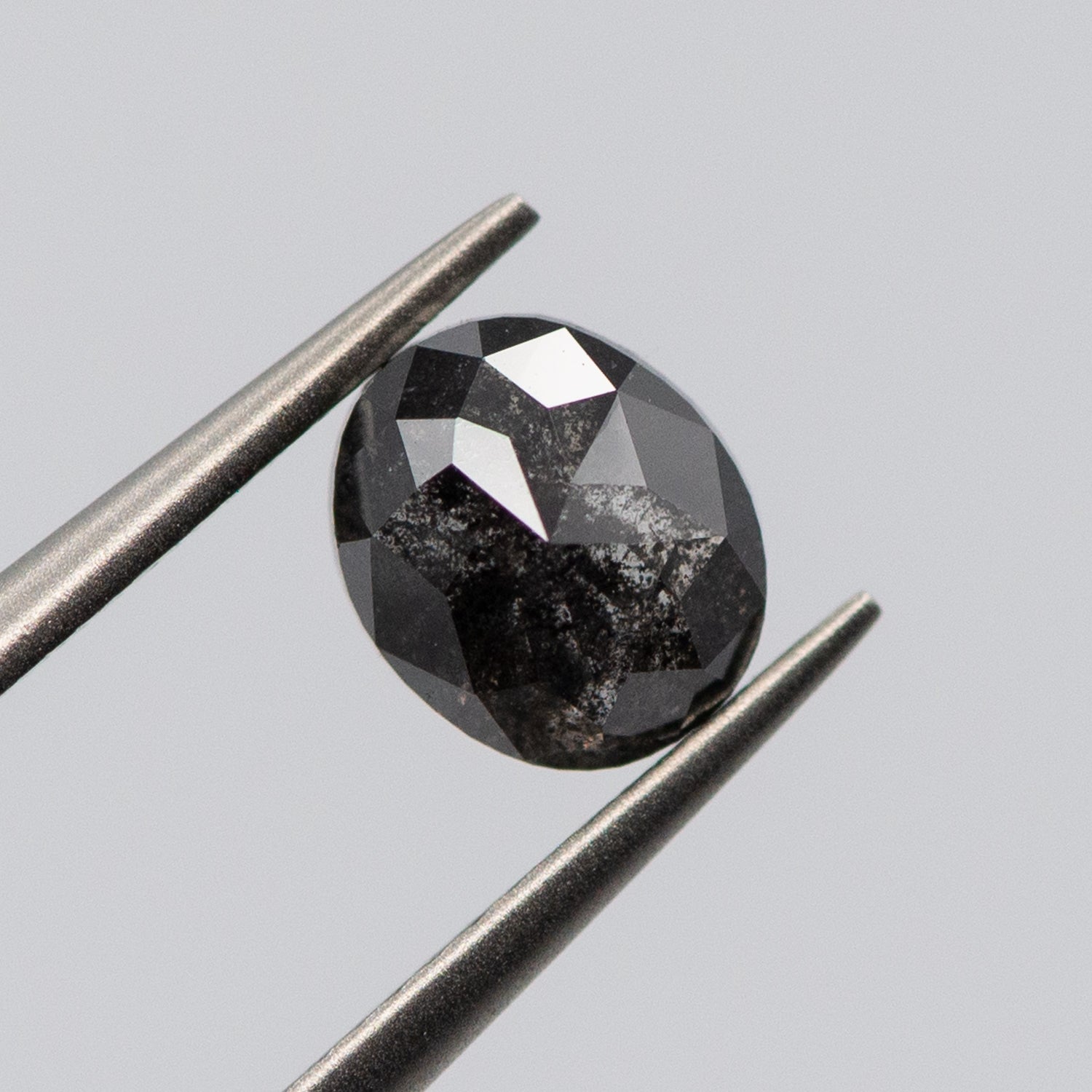 1.58ct Roval Shaped Loose Salt & Pepper Diamond Malleable Jewellers