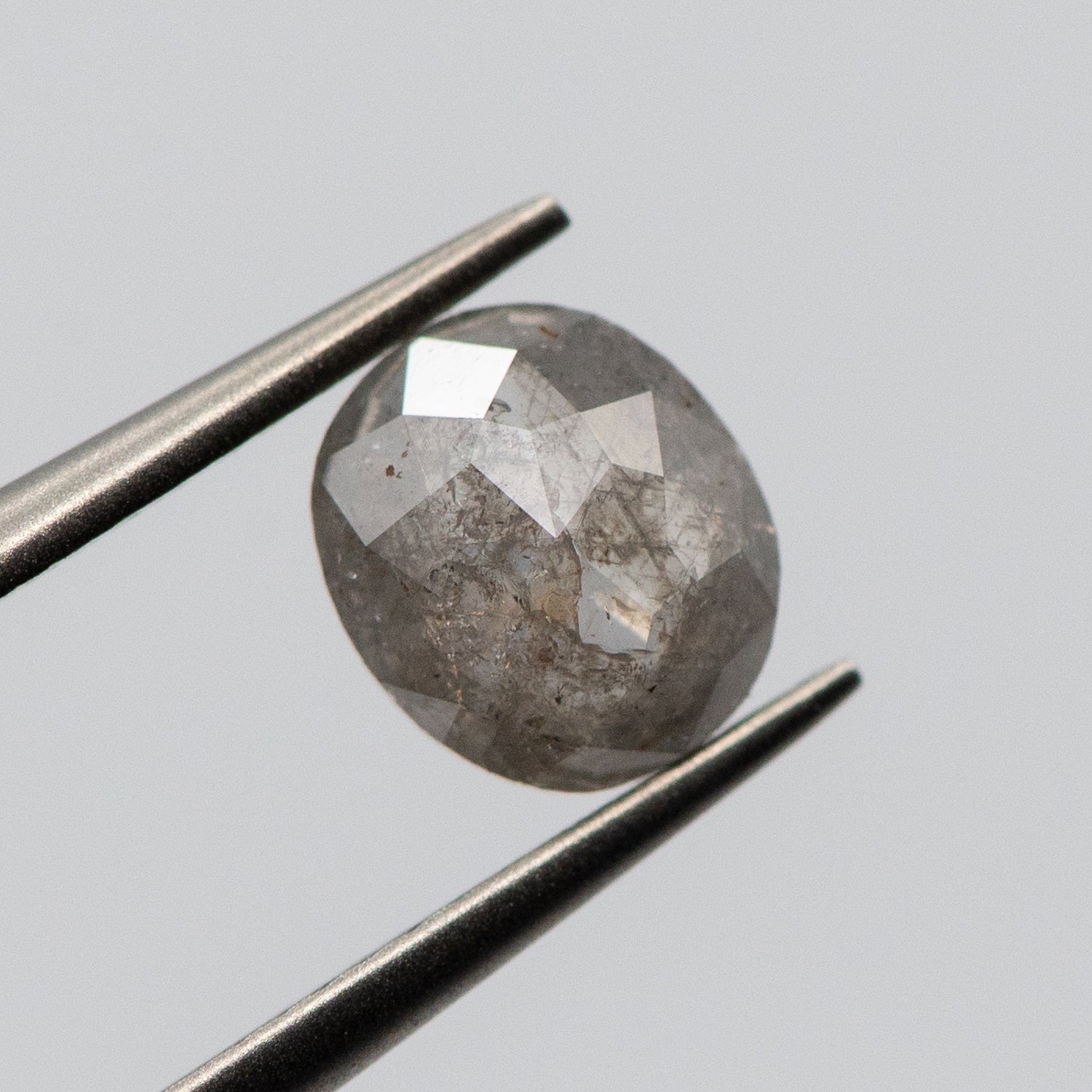 0.95ct Roval Shaped Loose Salt & Pepper Diamond Malleable Jewellers