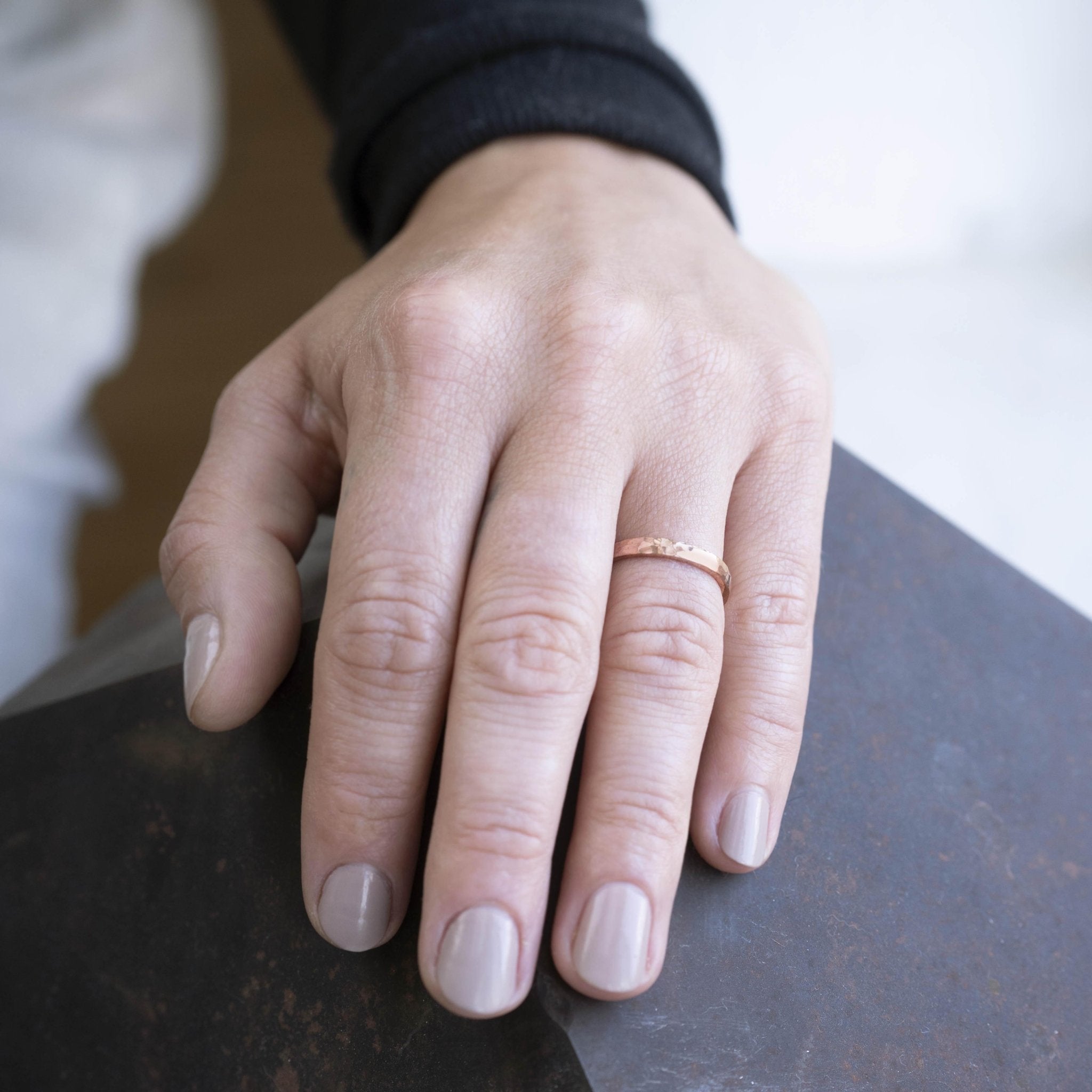 Dappled Ring in Rose Gold - Malleable Jewellers
