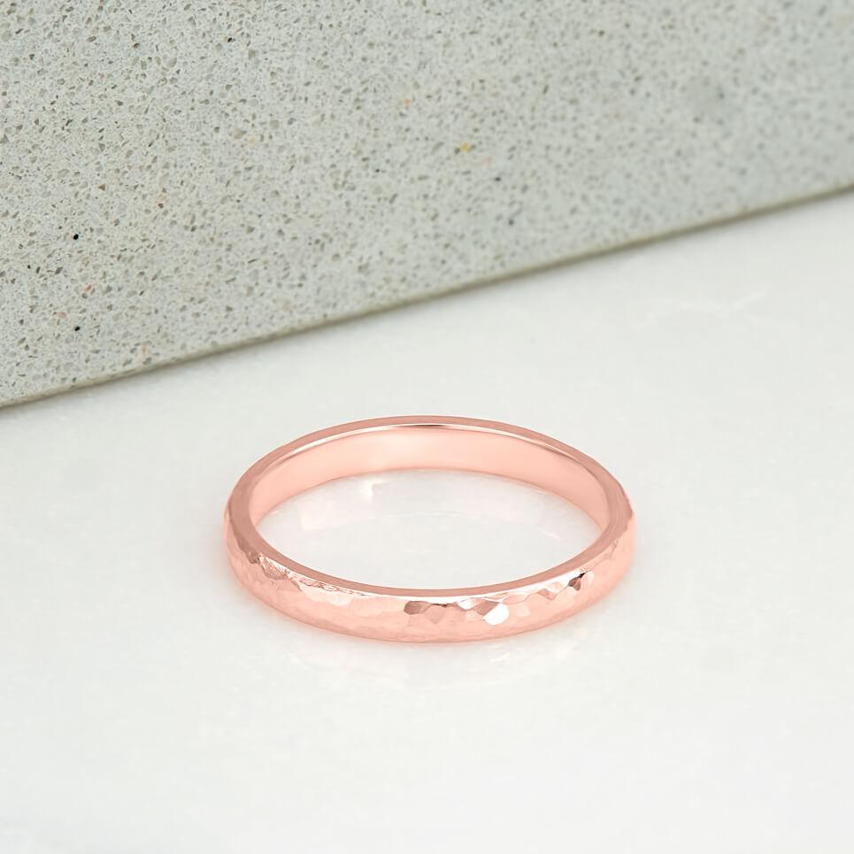 Dappled Ring in Rose Gold - Malleable Jewellers
