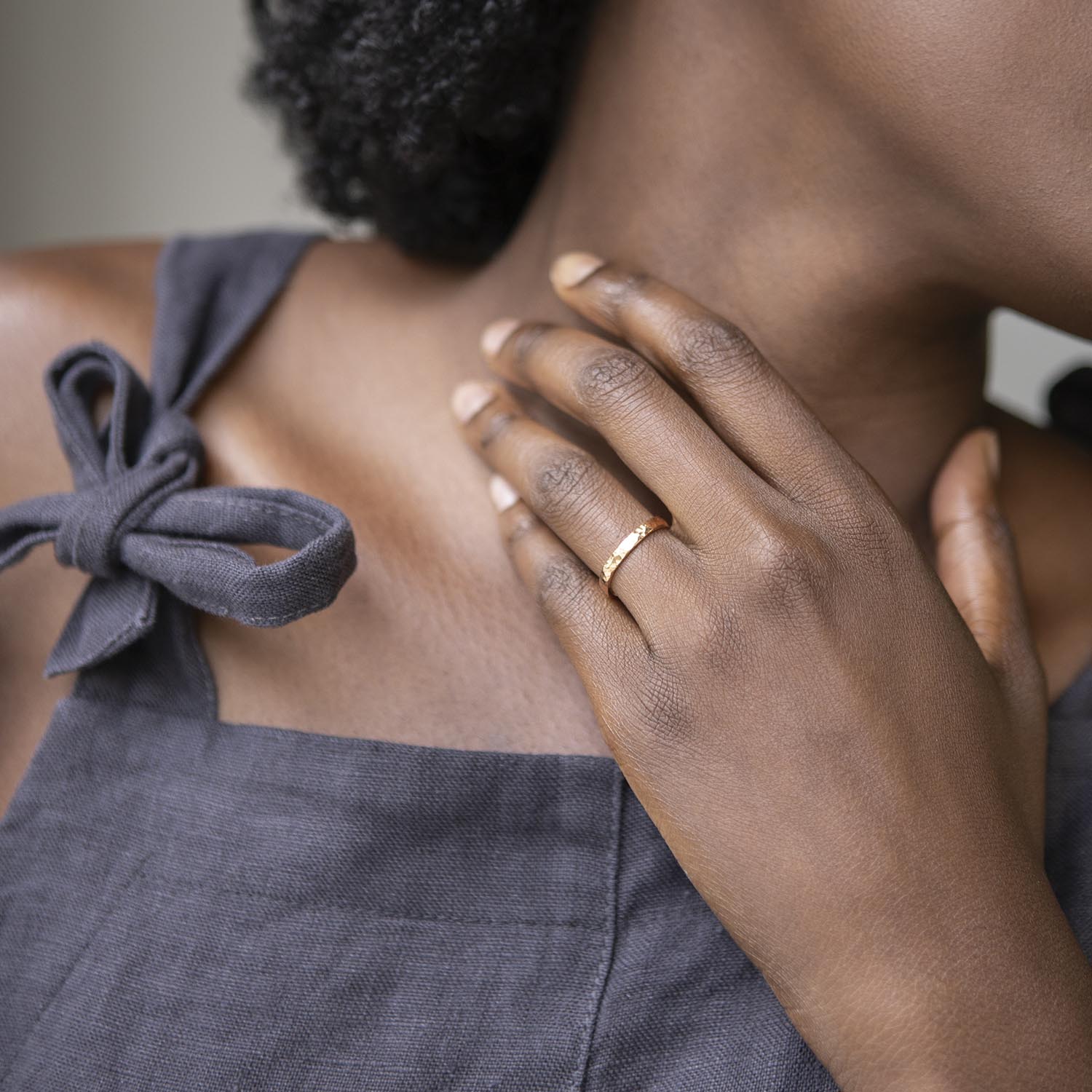 Dappled Ring in Rose Gold - Malleable Jewellers