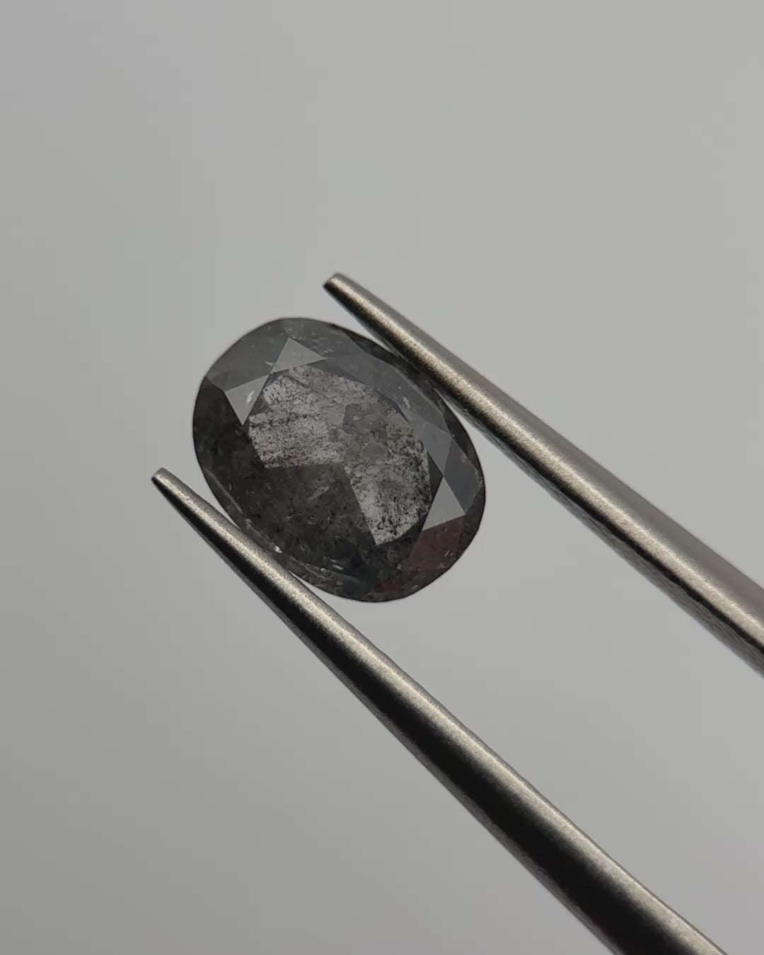 1.33ct Oval Shaped Loose Salt & Pepper Diamond Malleable Jewellers