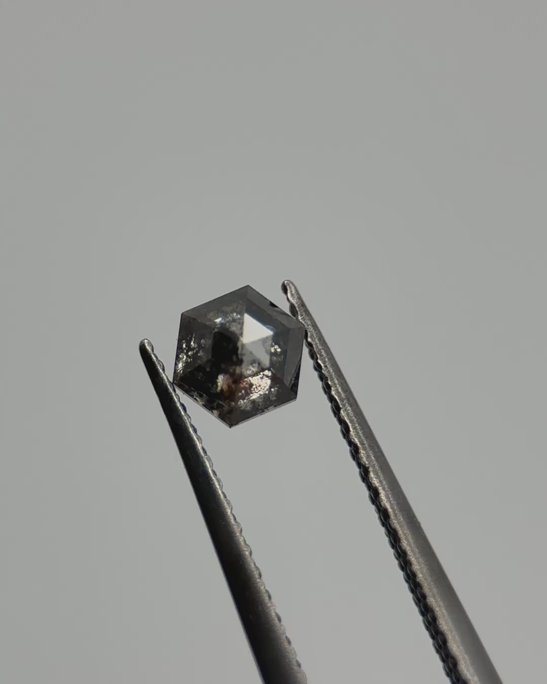 0.60ct Hexagon Shaped Loose Salt & Pepper Diamond