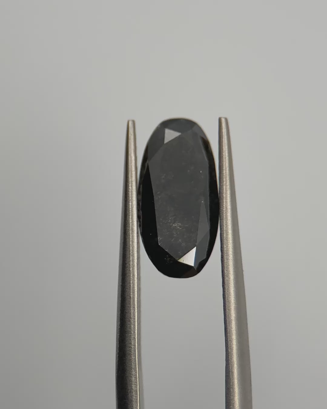 1.81ct Moval Shaped Dark Grey Loose Salt & Pepper Diamond Malleable Jewellers