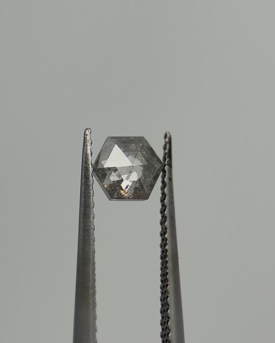0.52ct Hexagon Shaped Loose Salt & Pepper Diamond Malleable Jewellers