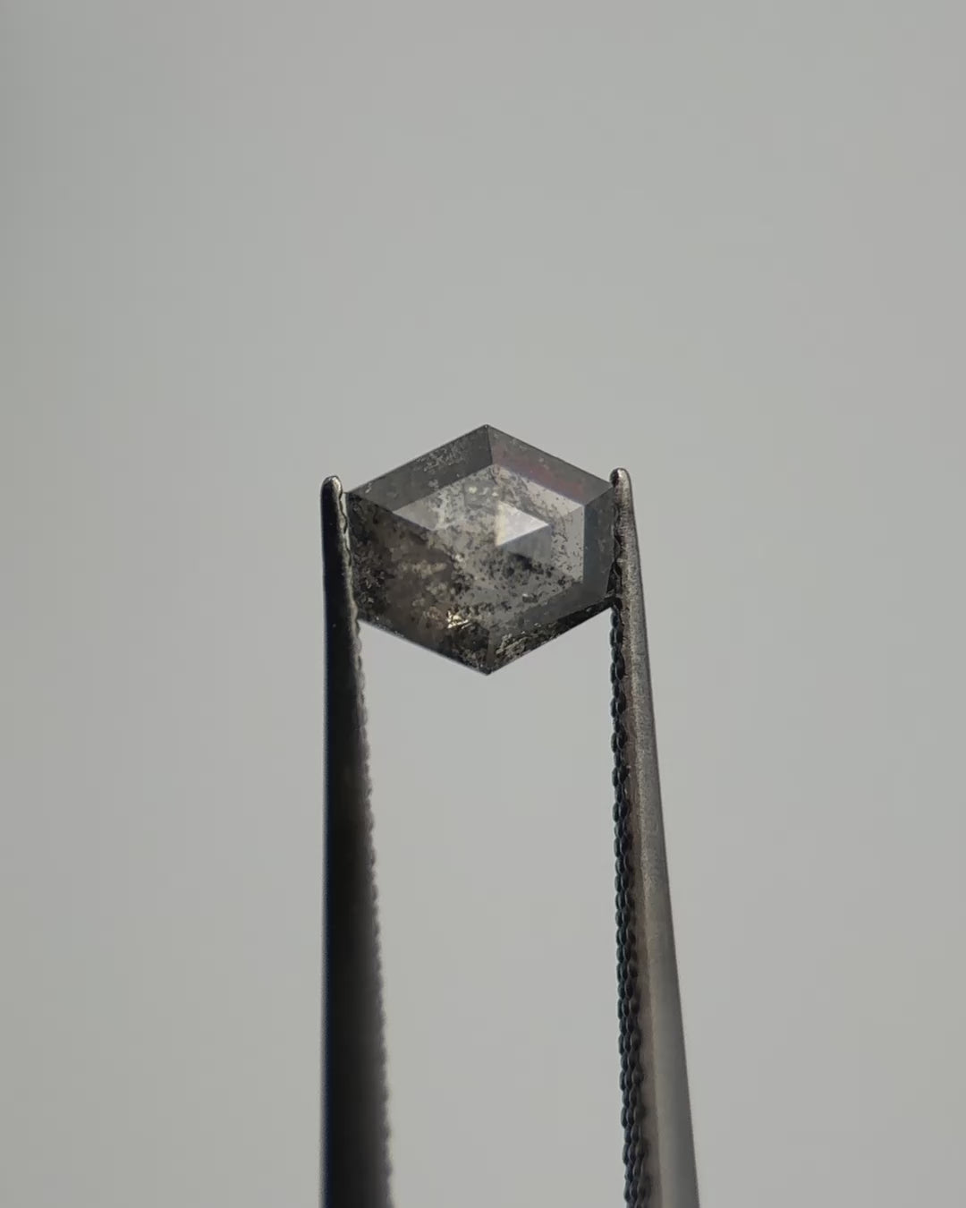 0.81ct Hexagon Shaped Loose Salt & Pepper Diamond Malleable Jewellers