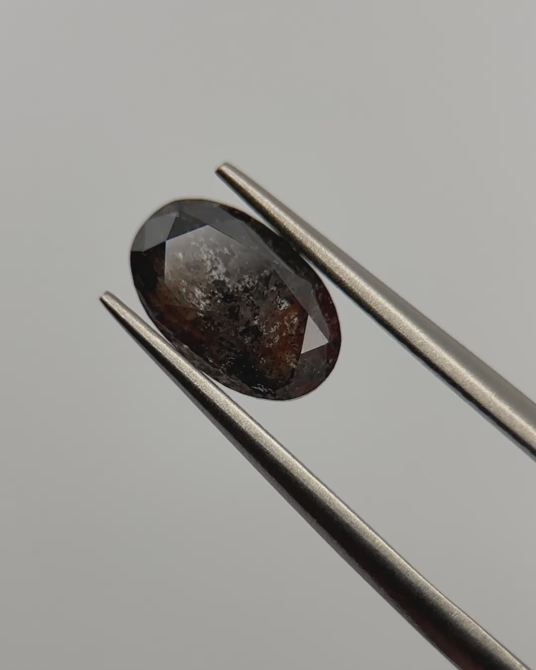1.33ct Moval Shaped Brown Loose Salt & Pepper Diamond Malleable Jewellers