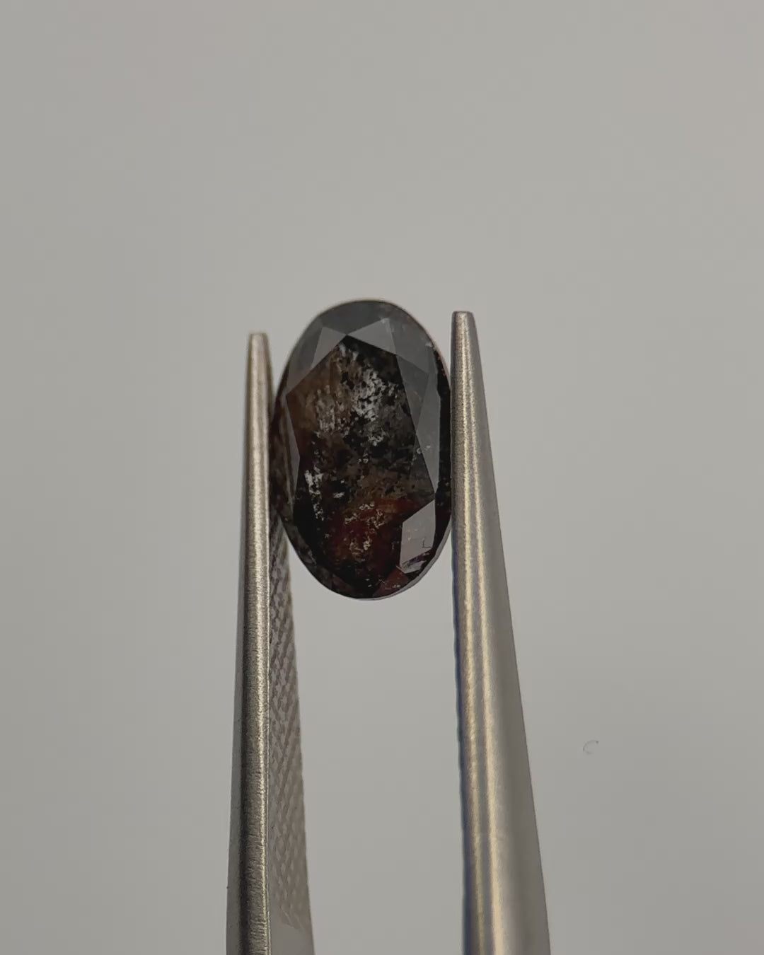 1.33ct Moval Shaped Brown Loose Salt & Pepper Diamond Malleable Jewellers