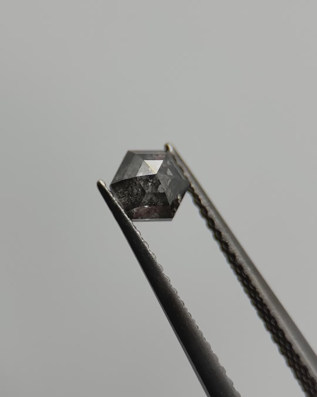 0.65ct Hexagon Shaped Loose Salt & Pepper Diamond Malleable Jewellers