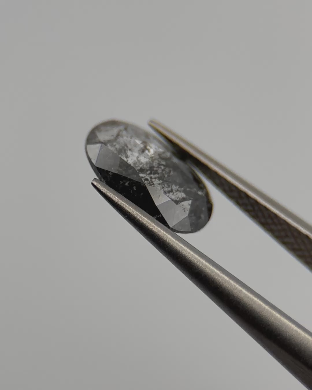 0.70ct Moval Shaped Loose Salt & Pepper Diamond Malleable Jewellers