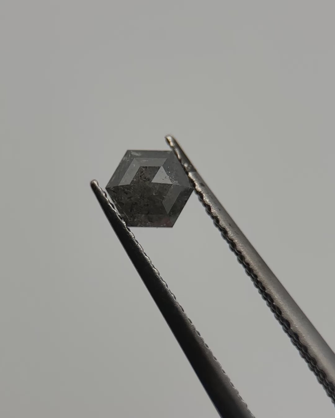 0.63ct Hexagon Shaped Loose Salt & Pepper Diamond Malleable Jewellers