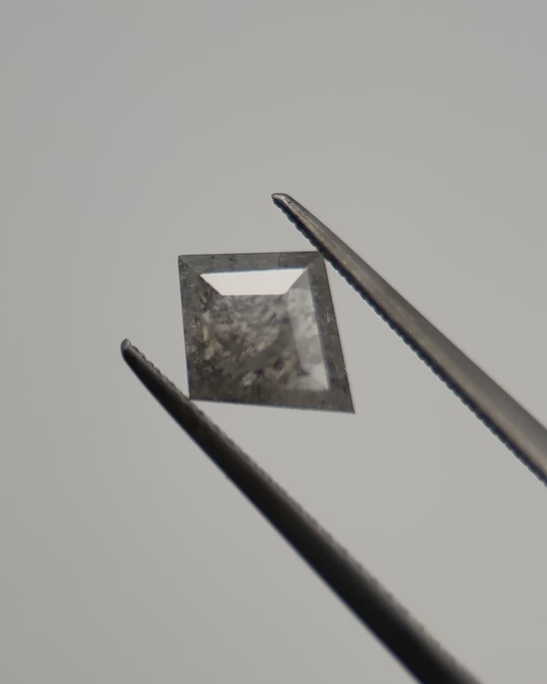 1.05ct Kite Shaped Light Grey Loose Salt & Pepper Diamond Malleable Jewellers
