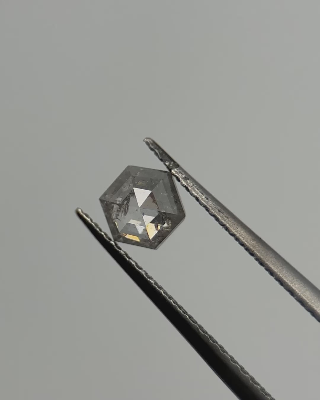 0.52ct Hexagon Shaped Loose Salt & Pepper Diamond Malleable Jewellers