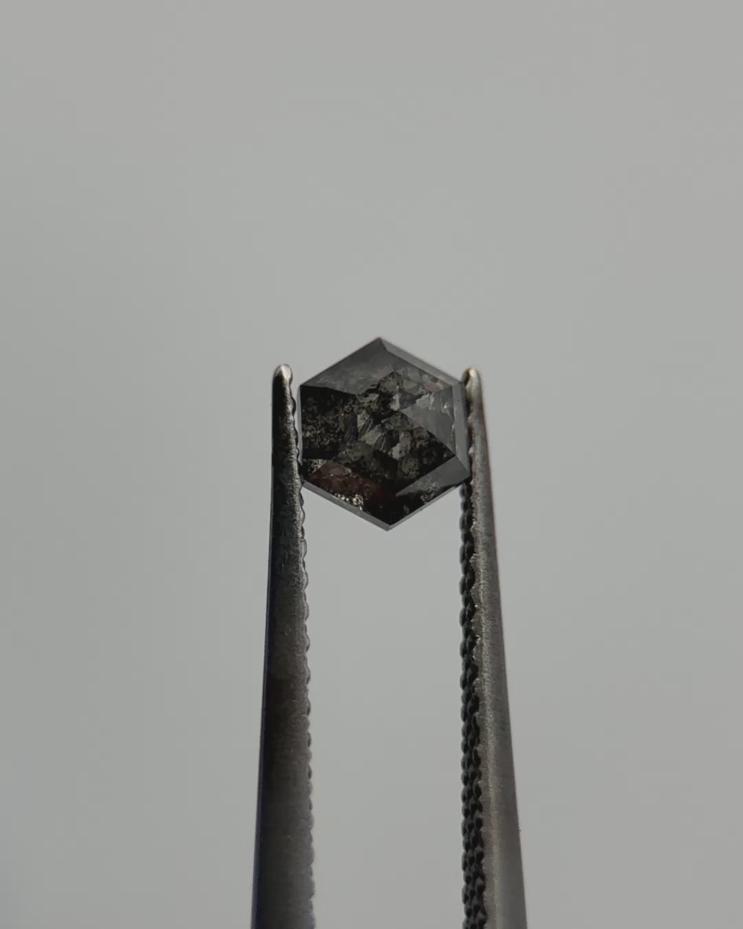 0.65ct Hexagon Shaped Loose Salt & Pepper Diamond Malleable Jewellers