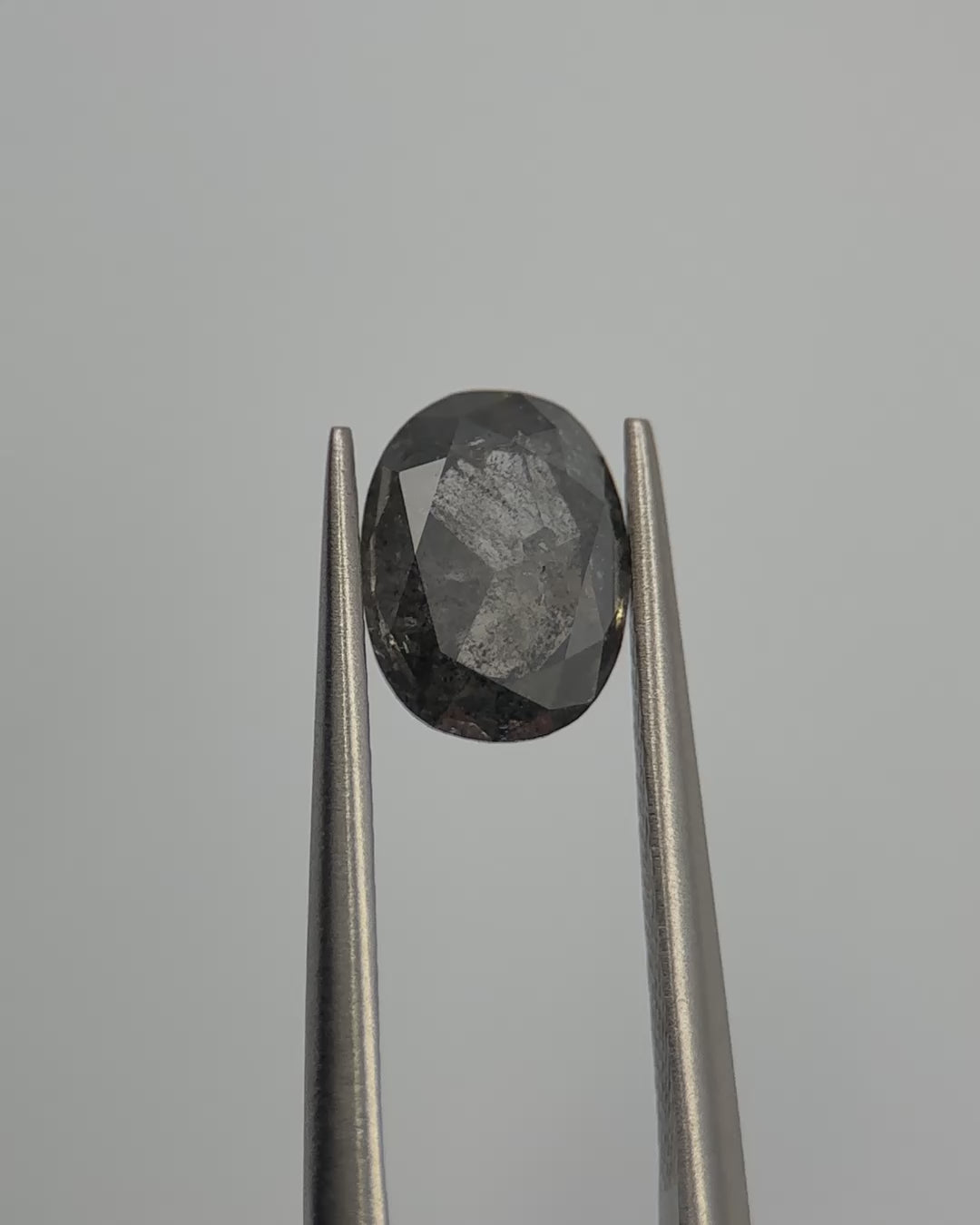 1.33ct Oval Shaped Loose Salt & Pepper Diamond Malleable Jewellers