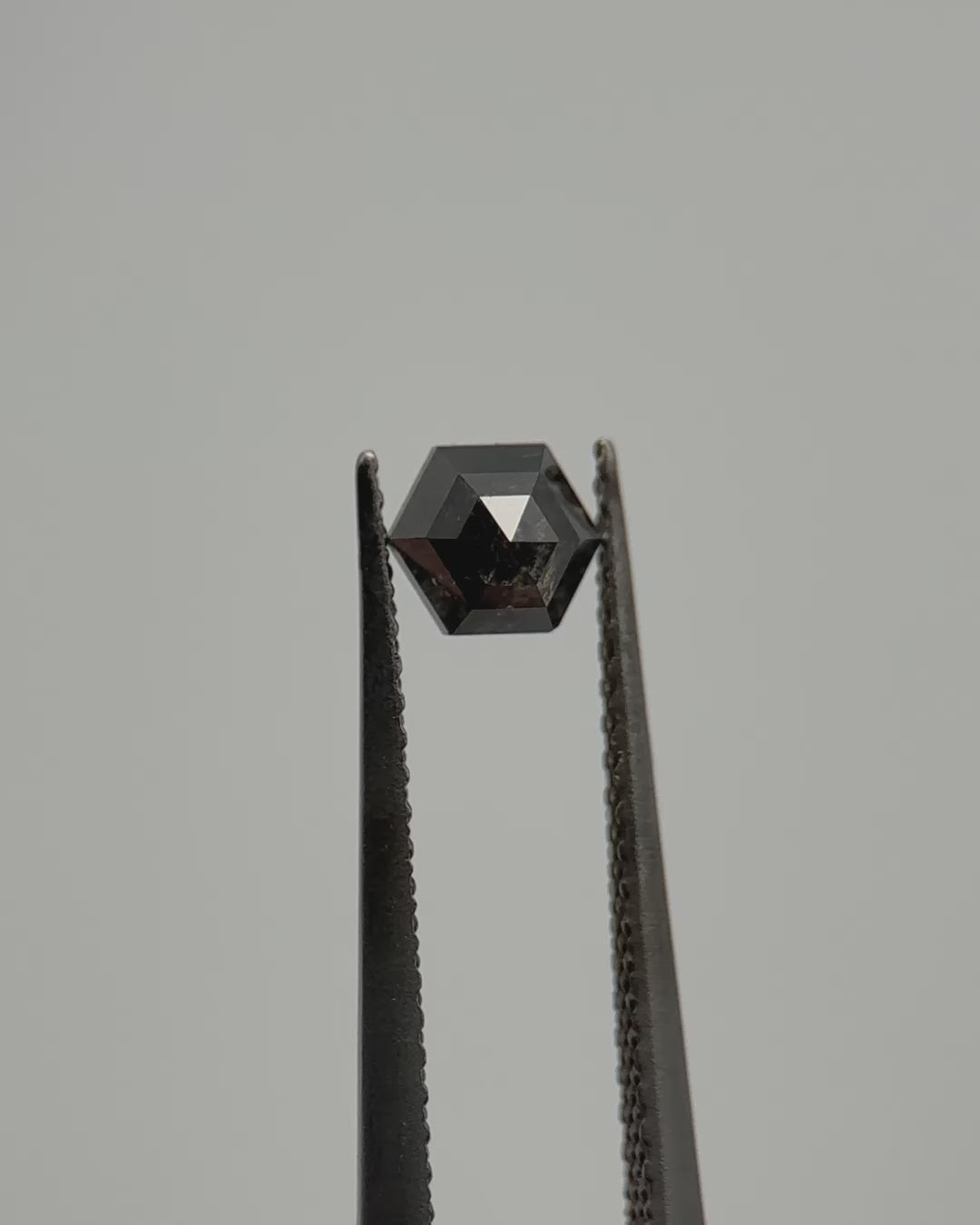 0.58ct Hexagon Shaped Loose Salt & Pepper Diamond Malleable Jewellers