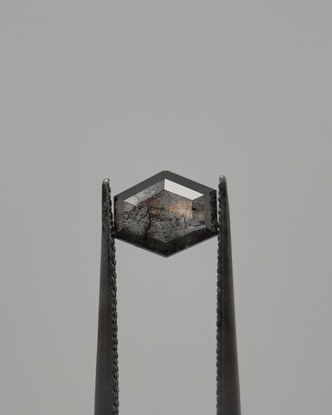 0.69ct Hexagon Shaped Loose Salt & Pepper Diamond Malleable Jewellers
