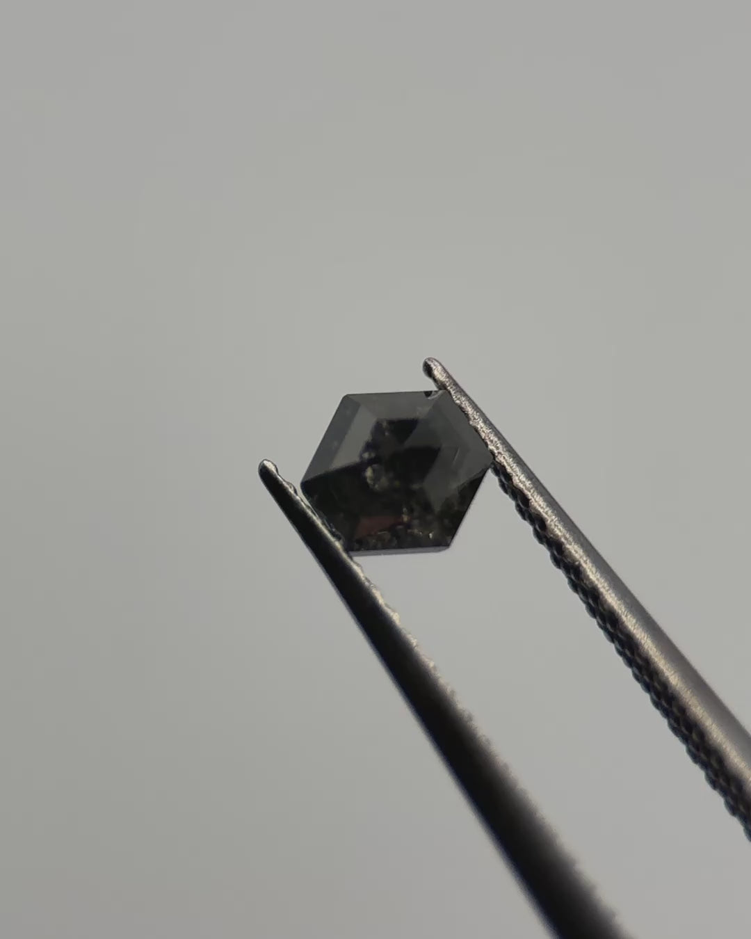 0.67ct Hexagon Shaped Loose Salt & Pepper Diamond Malleable Jewellers