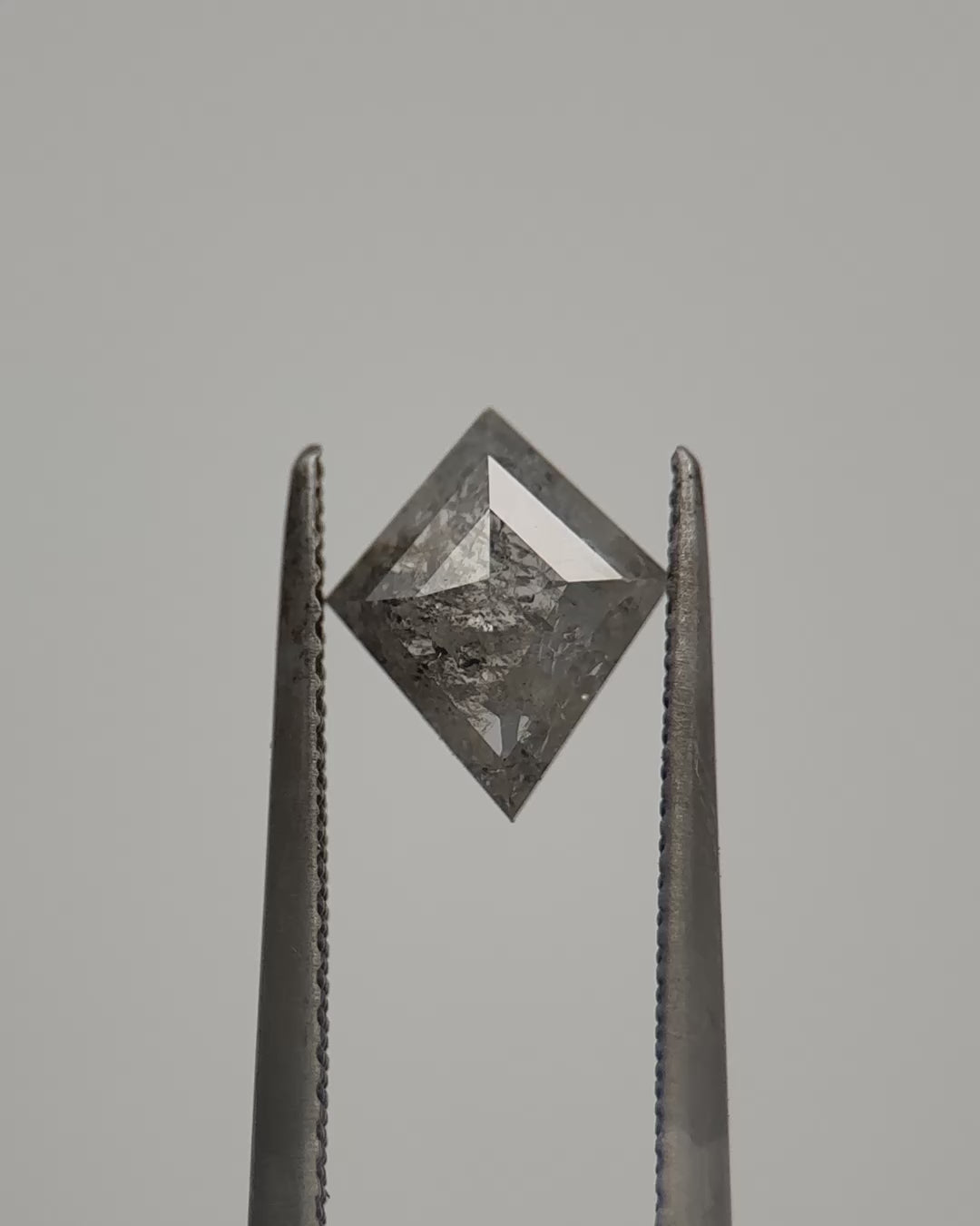 1.05ct Kite Shaped Light Grey Loose Salt & Pepper Diamond Malleable Jewellers