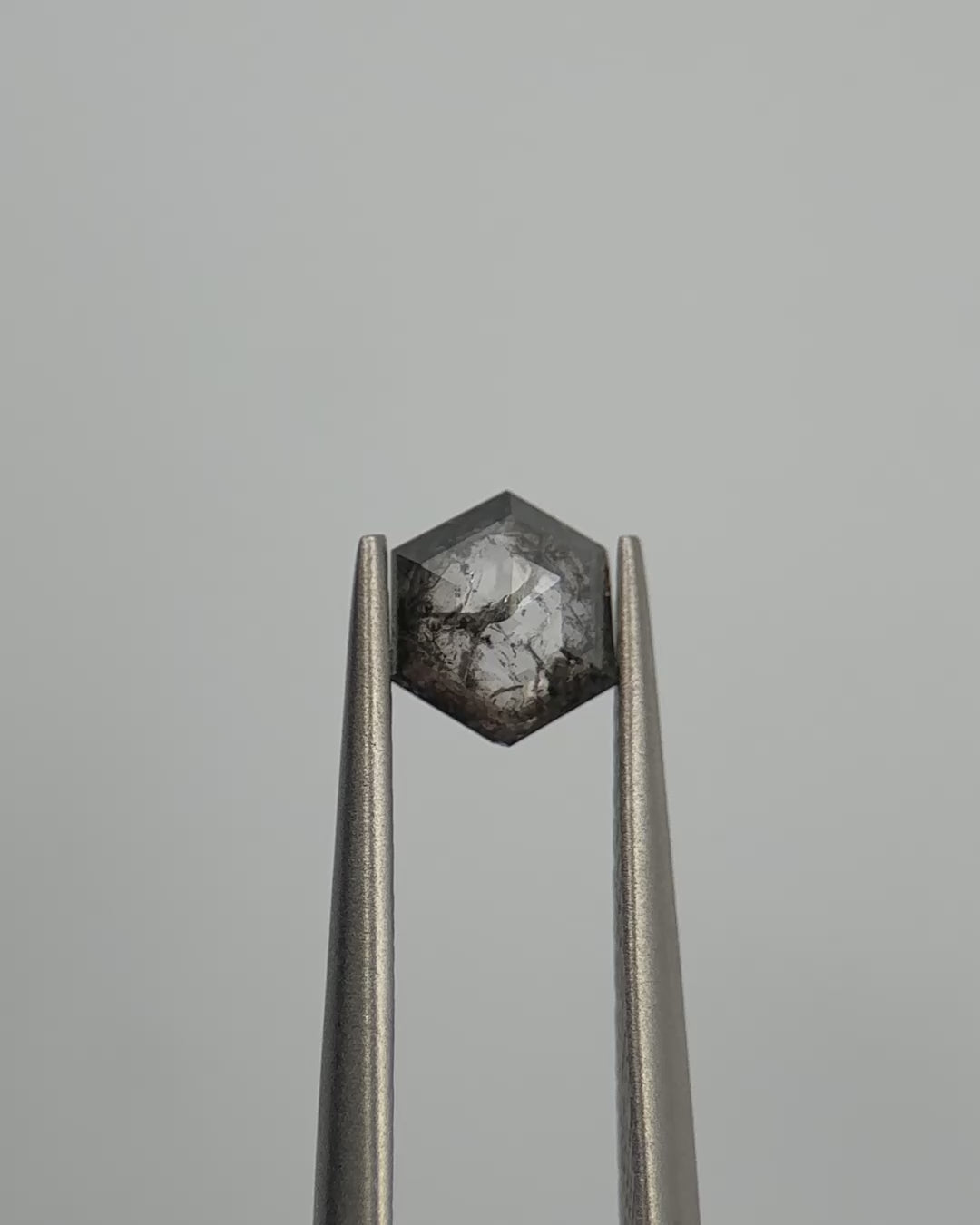 0.48ct Hexagon Shaped Loose Salt & Pepper Diamond Malleable Jewellers