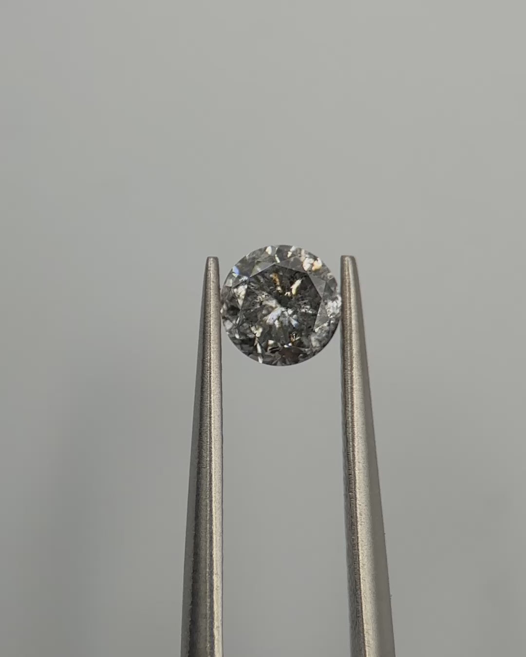 0.54ct Round Shaped Loose Salt & Pepper Diamond Malleable Jewellers