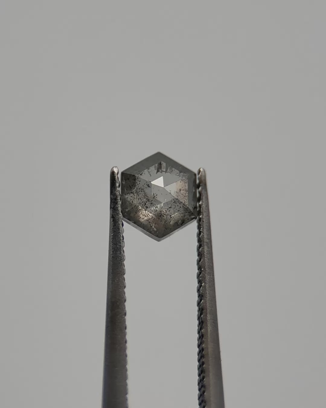 0.50ct Hexagon Shaped Loose Salt & Pepper Diamond Malleable Jewellers