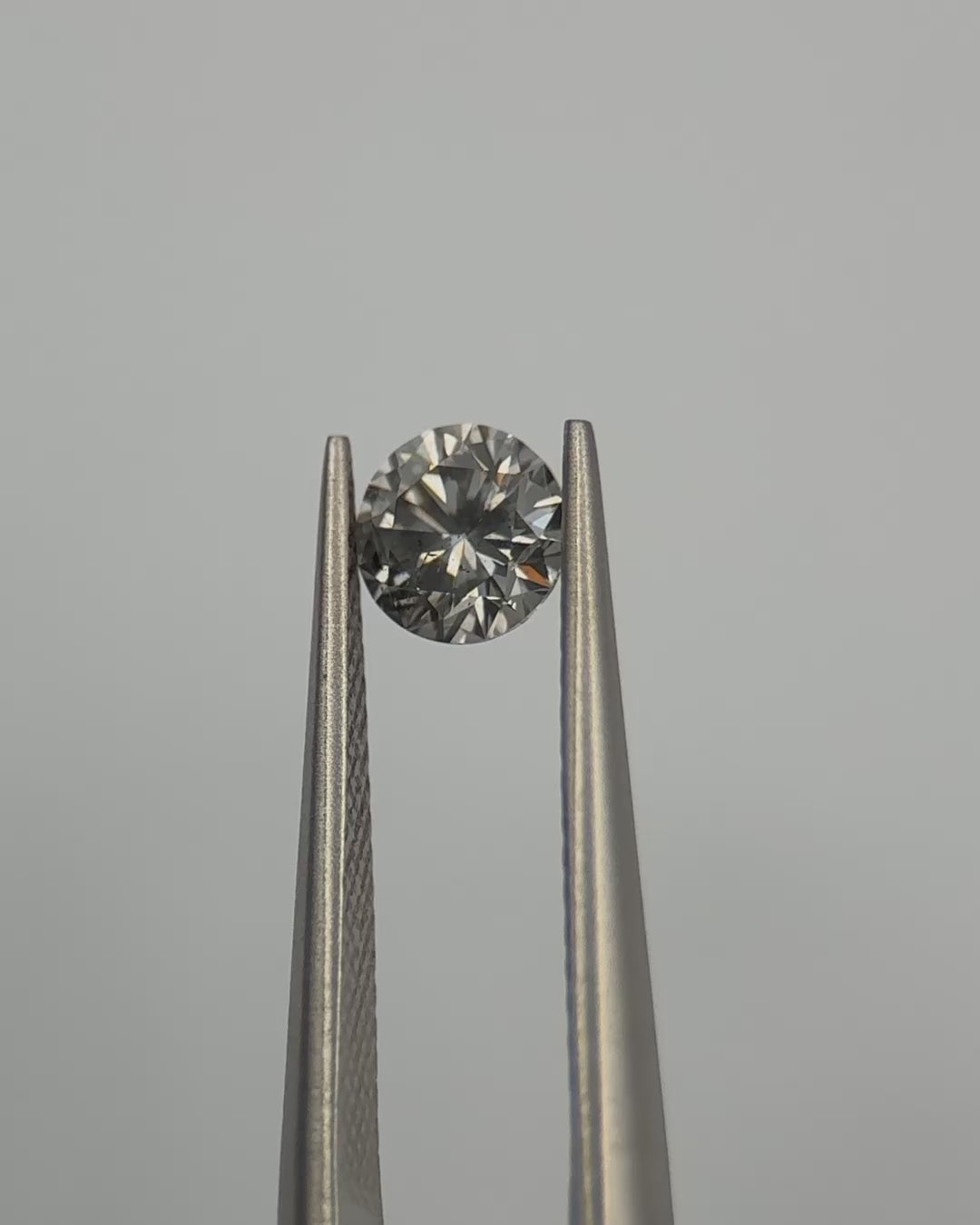 0.50ct Light Grey Round Shaped Loose Salt & Pepper Diamond Malleable Jewellers