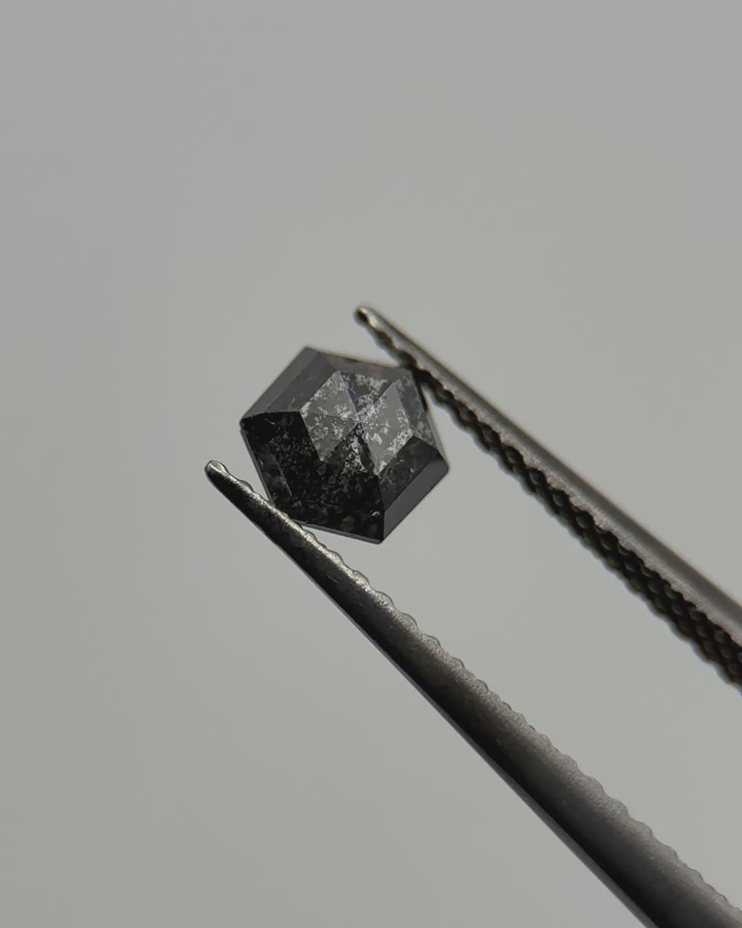 0.59ct Hexagon Shaped Loose Salt & Pepper Diamond Malleable Jewellers