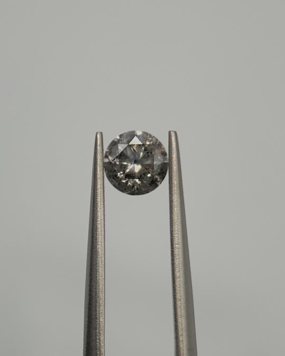 0.50ct Round Shaped Medium Grey Loose Salt & Pepper Diamond Malleable Jewellers